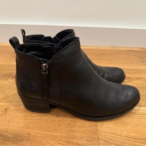 Vince Camuto Black Brinina Leather Booties